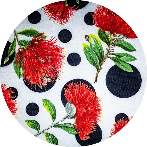 Theatre Scrub Hat (Pohutukawa Blossom)